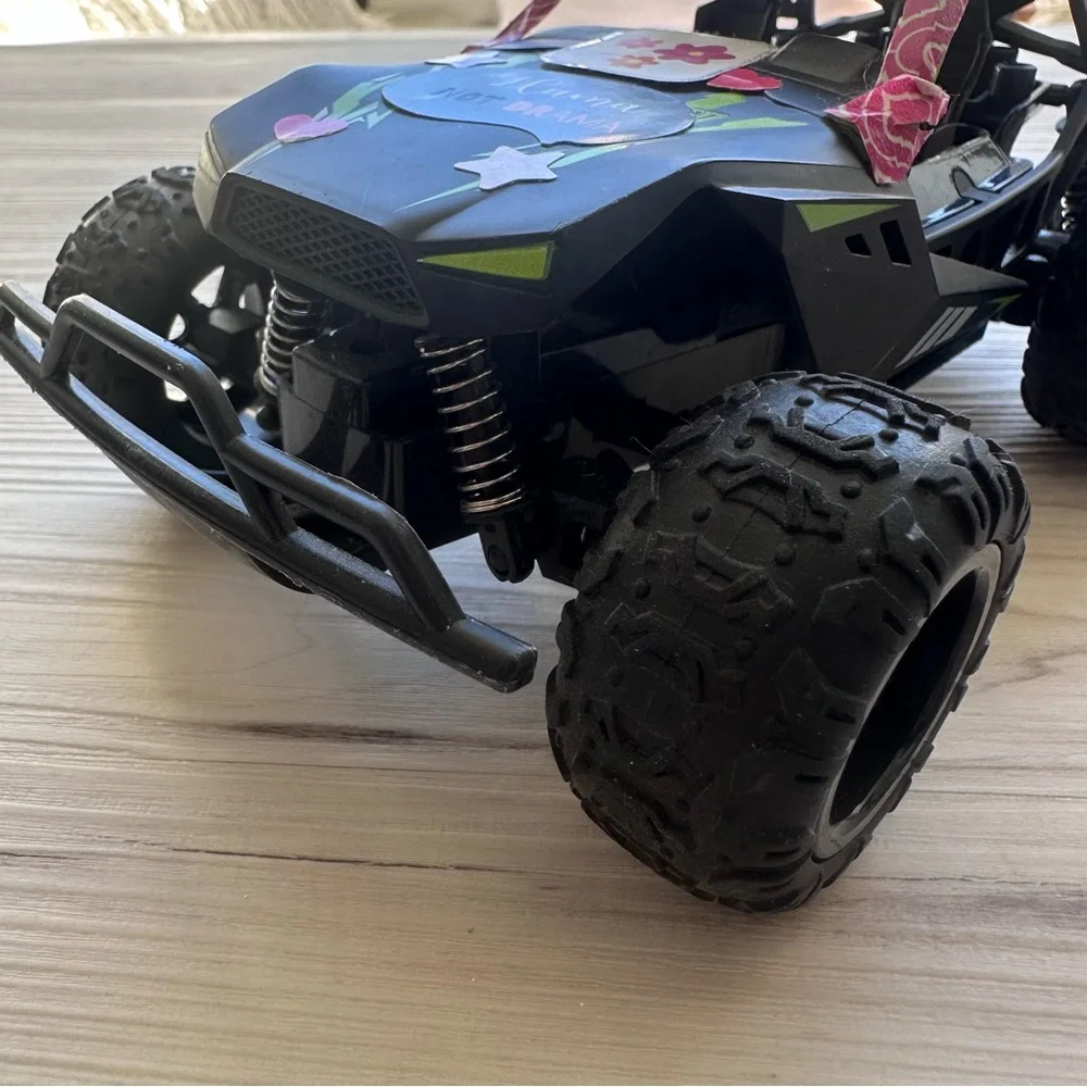 Kids Black and Green Remote Control Mini Buggy Car